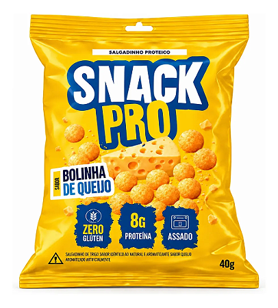 Salgadinho Proteico Snack Pro 40g 8g Proteína Assado Queijo