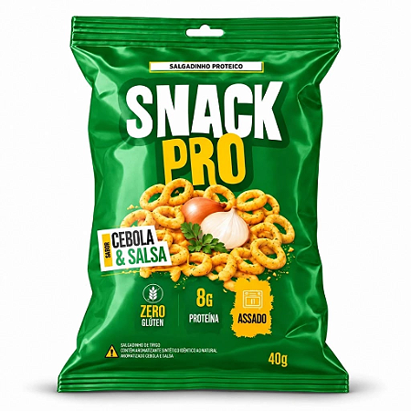 Salgadinho Proteico Snack Pro 40g 8g Proteína Cebola e Salsa