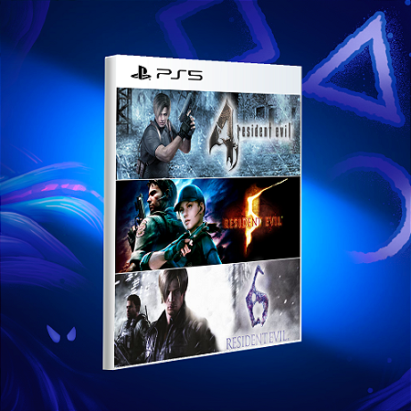 Pacote Triplo Resident Evil - Ps5 - Mídia Digital