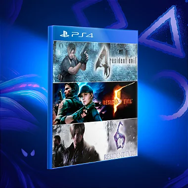 Pacote Triplo Resident Evil - Ps4 - Mídia Digital