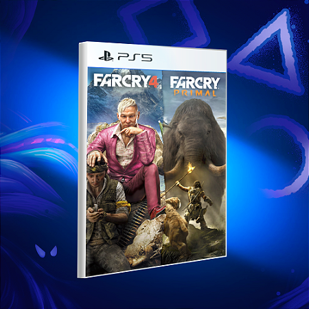 Far Cry 4 + Far Cry Primal Pacote - Ps5 - Mídia Digital