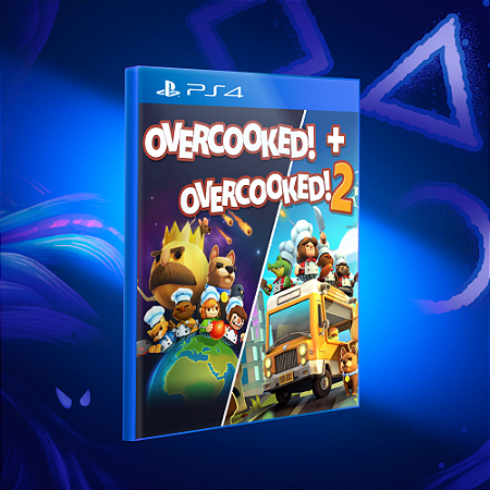 Overcooked 1 e 2 - Ps4 - Mídia Digital