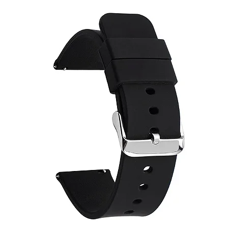 Pulseira Silicone 22 mm - Fivela Metálica / Encaixe de Pino