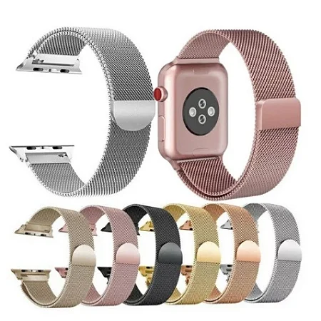 Pulseira Metal Magnética -  42/44/45/49 (Encaixe Lateral)