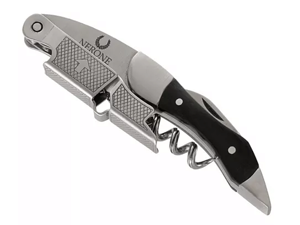 ABRIDOR SACA ROLHAS - NERONE SOMMELIER PRO PRETO