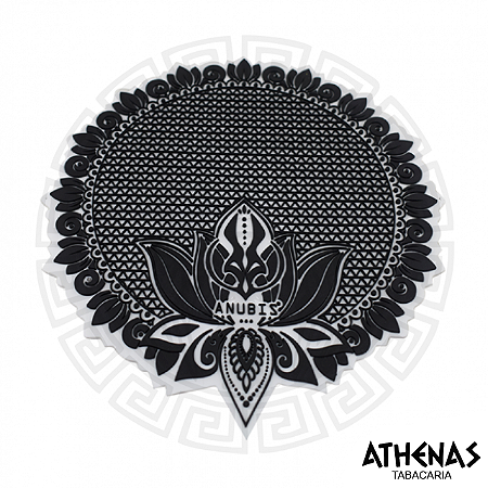 TAPETE DE SILICONE - ANUBIS - BRANCO E PRETO