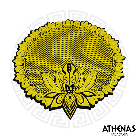 TAPETE DE SILICONE - ANUBIS - PRETO E AMARELO