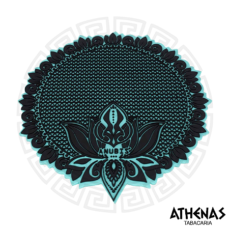 TAPETE DE SILICONE - ANUBIS - VERDE ÁGUA E PRETO