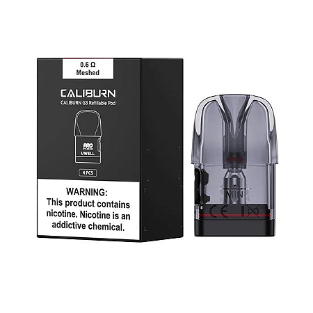 CARTUCHO - UWELL - CALIBURN G3 - 0.4 - 3ML (1 UN)