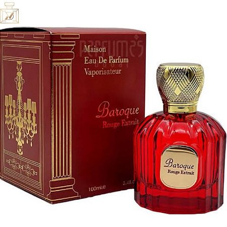 Perfume Árabe Baroque Rouge Extrait Maison Alhambra Eau de Parfum (Ref. Olfativa: Baccarat Rouge 540 Extrait de Parfum)