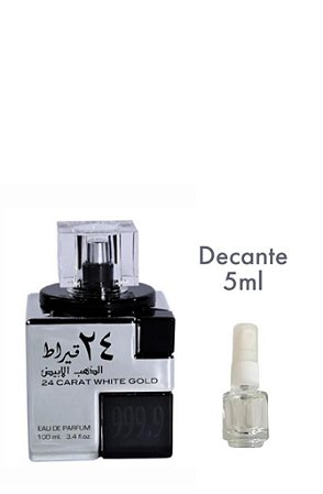 Perfume Arabe 24 CARAT WHITE GOLD -LATTAFA -Decant 5ml