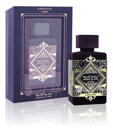 PERFUME ÁRABE BADE'E AL OUD AMETHYST LATTAFA 100ML COMPARTILHAVEL
