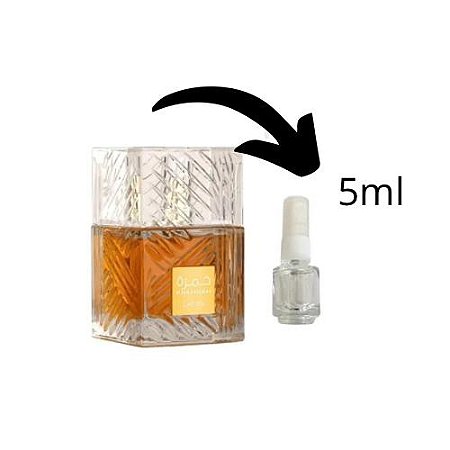 KHAMRAH LATTAFA 5ML COMPARTILHÁVEL