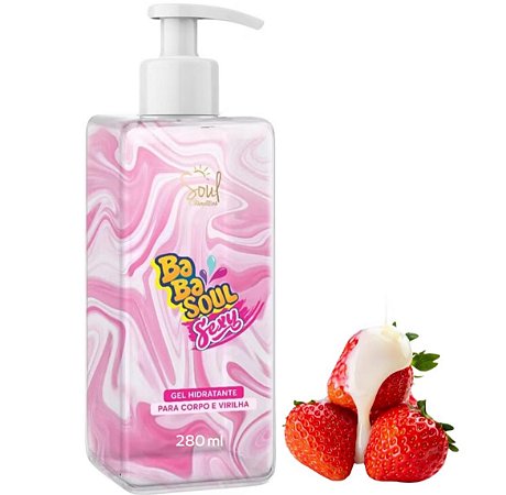 Gel Hidratante Virilha Beijável Babasoul Frutas Vermelhas 280ml