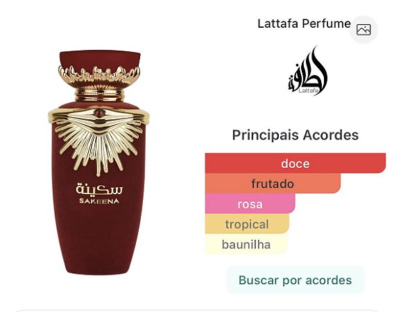 Sakeena Lattafa Perfumes Feminino
