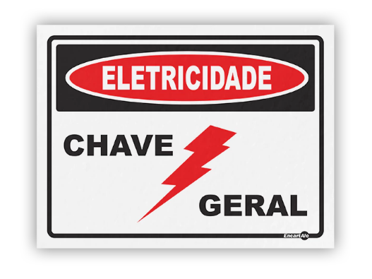 Placa - Eletricidade Chave Geral