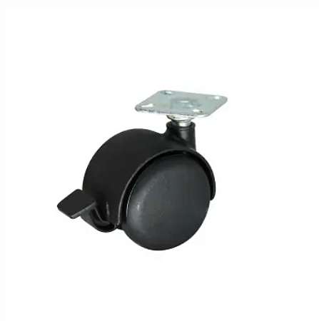 Rodízio Escritório 50mm Chapa 2mm Com Trava PR 40KG