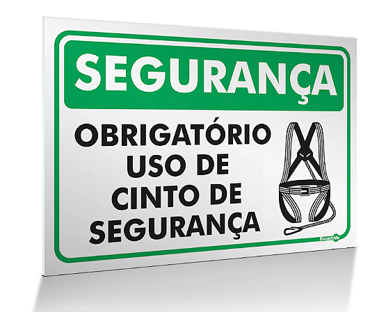 Placa Segurança - Use Cinto de Segurança