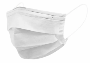 Máscaras Cirúrgicas Descartáveis em TNT Tripla com Clip Nasal