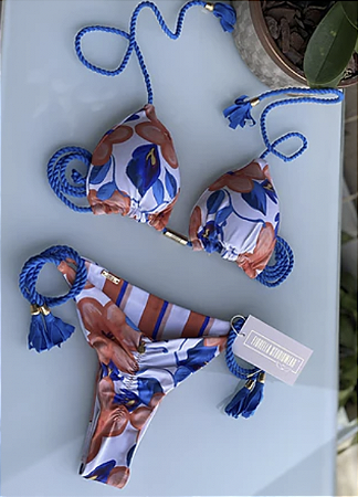 BIQUÍNI GEOVANELLA FLORAL LISTRADO