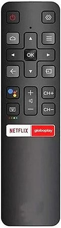 Controle Remoto para Smart TV TCL 4K Rc802v C6 C6us VC-A8249