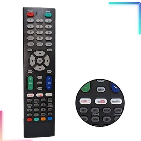 Controle remoto Universal para TV LED/LCD