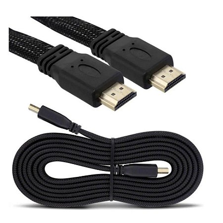 Cabo Hdmi 3d Full Hd 5 Metros Preto Versão 2.0