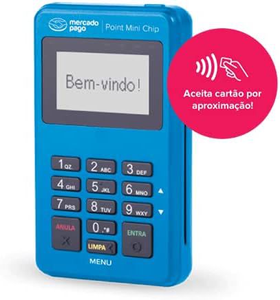 Point Mini Chip e Wifi com NFC A Maquininha De Cartão Do Mercado Pago - Não Precisa de Celular