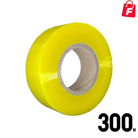 Rolo de fita adesiva durex 300 metros transparente larga p/ fechar embalagem caixa de papelão