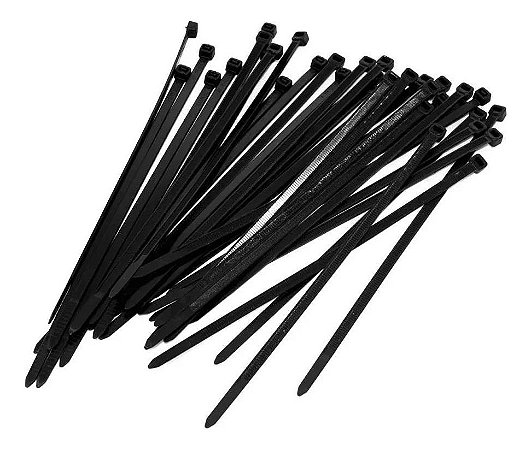100 Abraçadeiras Nylon 2 X 100mm Preto