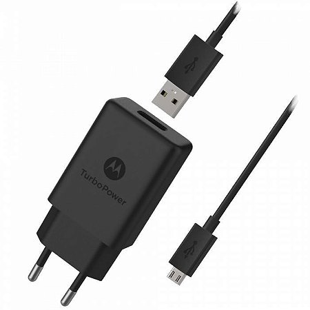 Carregador Motorola Turbo Power 15W - Cabo Micro USB V8