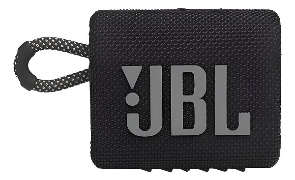 Caixa de Som Bluetooth JBL GO3 IPX7, Potência de 4.2 W RMS, À Prova d'água, Autonomia de 5 Horas Preto