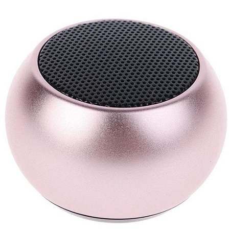 Mini Bolinha Bluetooth M3 Caixinha de Som Portátil 3W - Rosé
