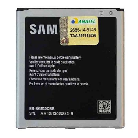 Bateria Samsung EB-BG530CBE para Gran Prime SM-G530H J3 e J5