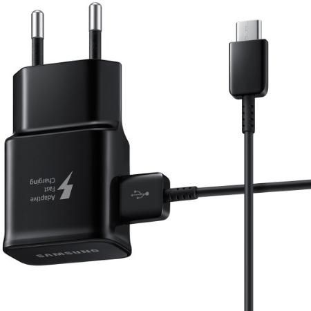 Carregador Samsung Turbo 15W EP-TA20BBB Ultra Rápido e Cabo Tipo C para Galaxy S8, S9 e S10