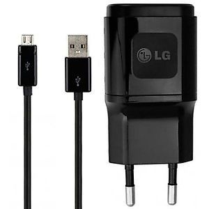 Carregador de Parede LG com Cabo Micro USB - Preto
