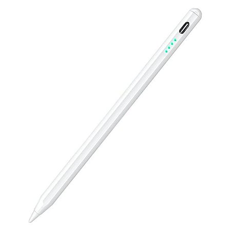 Caneta Stylus Touch Pencil Profissional Universal Alta Precisão Branco
