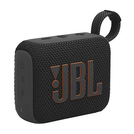 Caixa de Som Bluetooth JBL GO4 IPX7, À Prova d'água, Preto