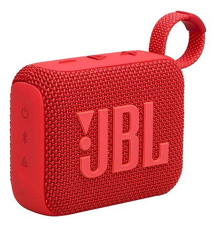 Caixa de Som Bluetooth JBL GO4 IPX7, À Prova d'água - Vermelho