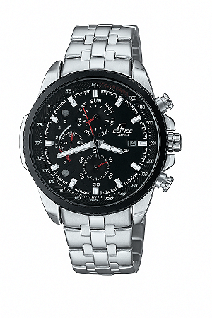 Relógio Casio Edifice EFR Masculino Cronógrafo Taquímetro Aço Inox Pulseira de Metal à Prova d’Água 100M