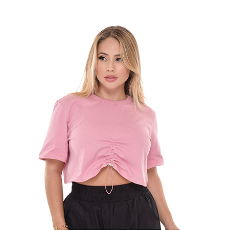 Tshirt Fem Colcci Comfort Rosa - Compre Online