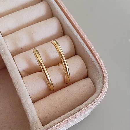 Brinco Meia Esfera - Ouro