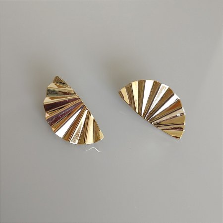 Brinco Europeu Leque - Ouro M