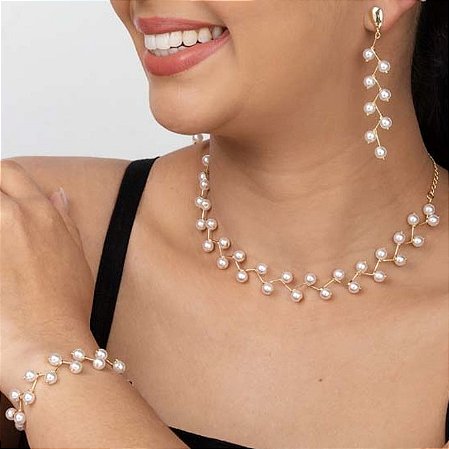 Look Cachos de Pérolas