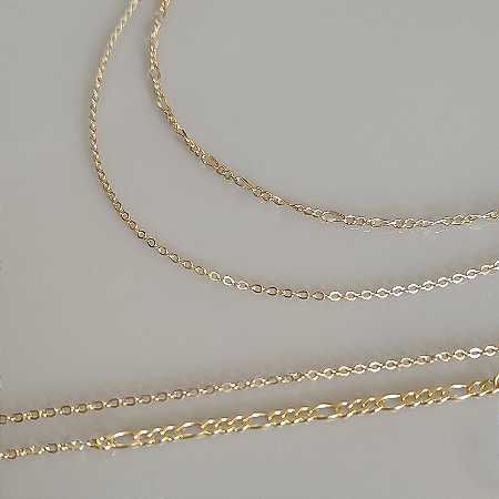 Conjunto Colar e Pulseira Clássico - Ouro