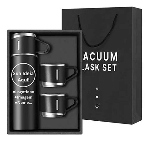 Garrafa Térmica 500ml 3 Xícaras (Gravação a Laser)
