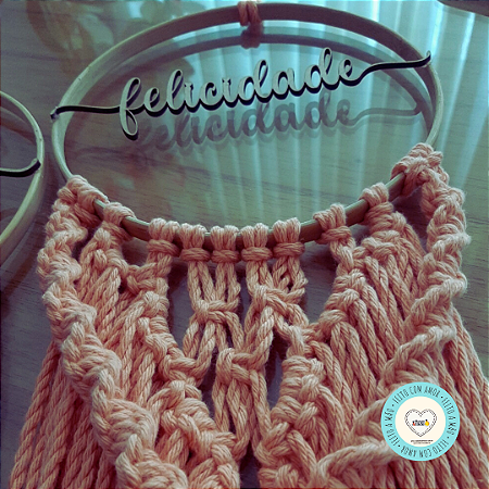 Painel Macramê Felicidade