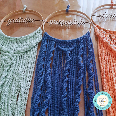 Painel Macramê Gratidão