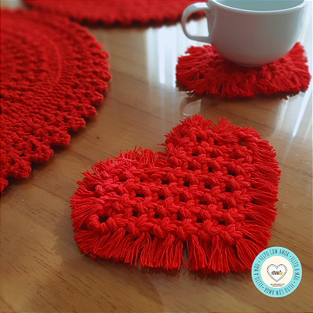 Porta copo Coração