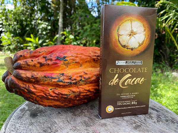 Chocolate 70% Intenso 85g Do Cacao - Fazenda Capela Velha
